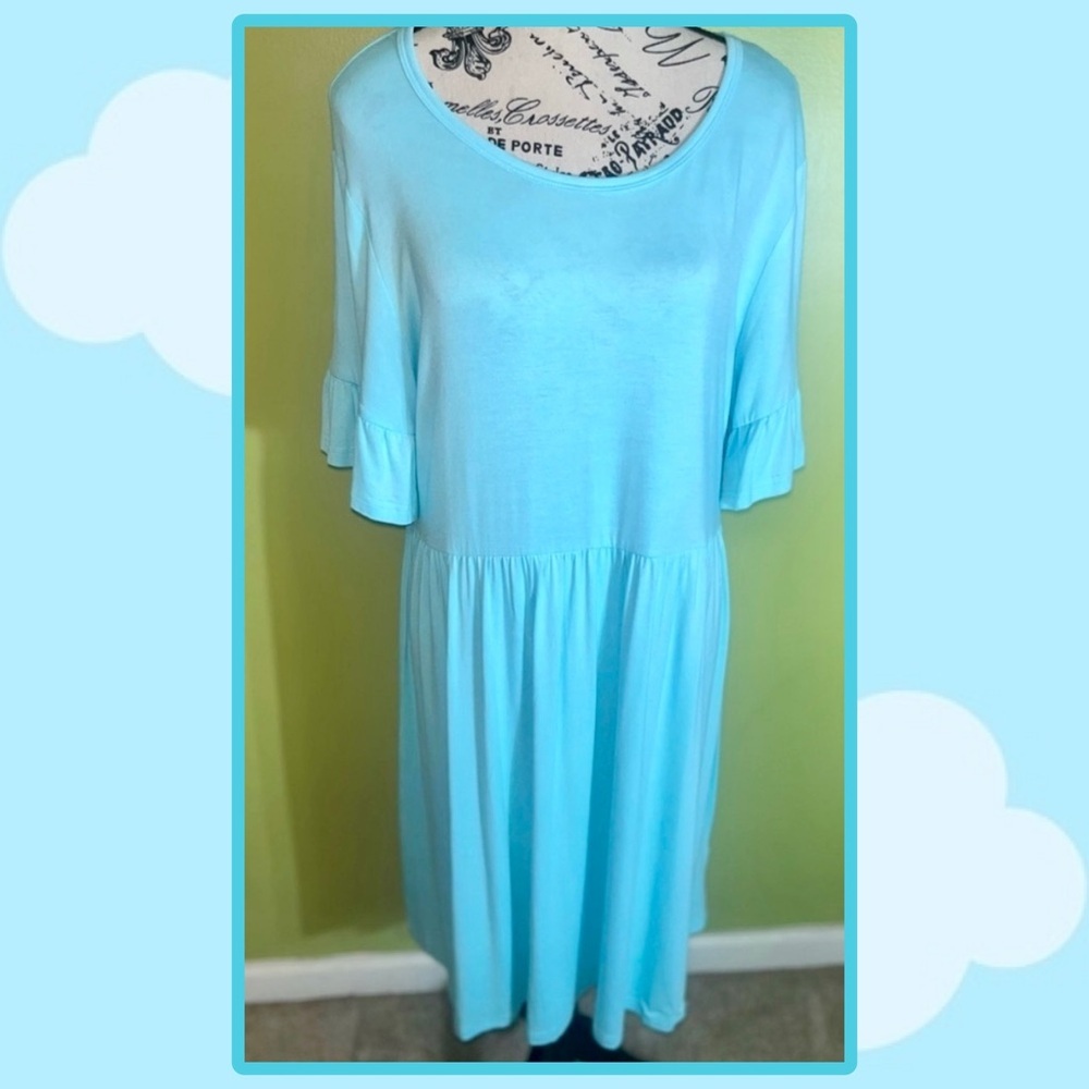 👗🆕👗Viishow Elegant Light Blue Maxi Dress-Size 2X